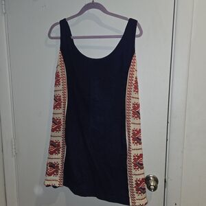 Judith March Navy Dress with Red Accents L